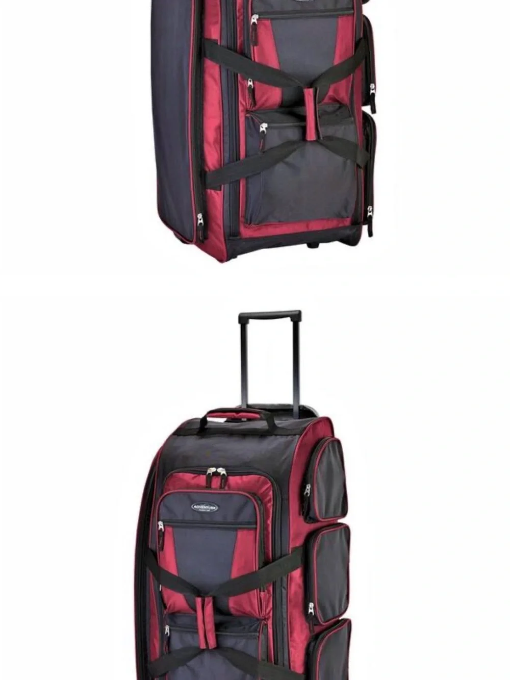 Travelers Club 30 in. Multi-Pocket Upright Rolling Duffel Bag luggage Handle
